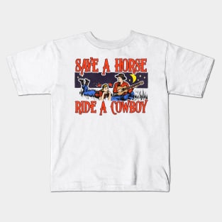 Save a Horse, Ride a Cowboy Kids T-Shirt